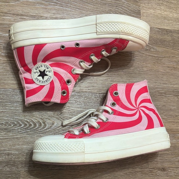 Converse Shoes - Converse Pink Swirl High-Tops